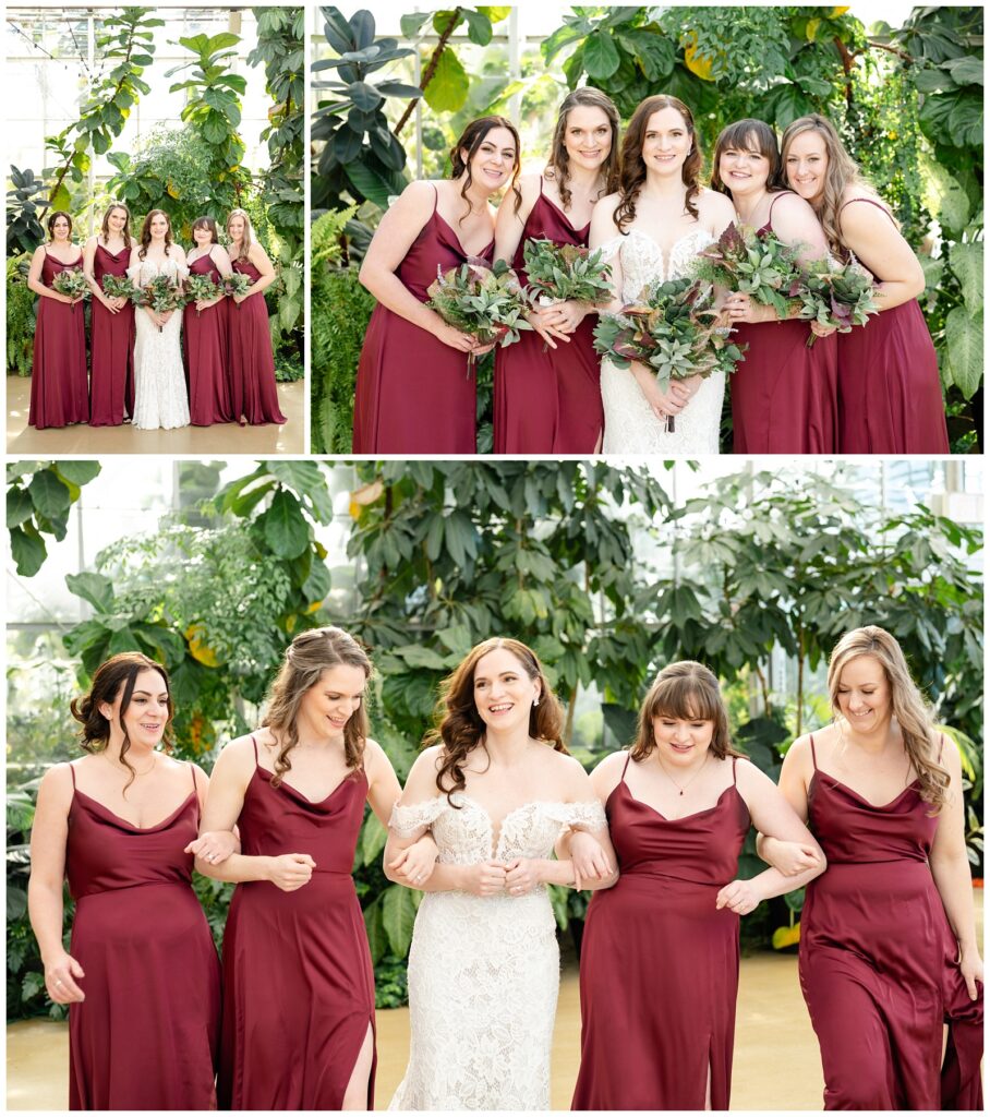 green house wedding, wedding party, downtown market