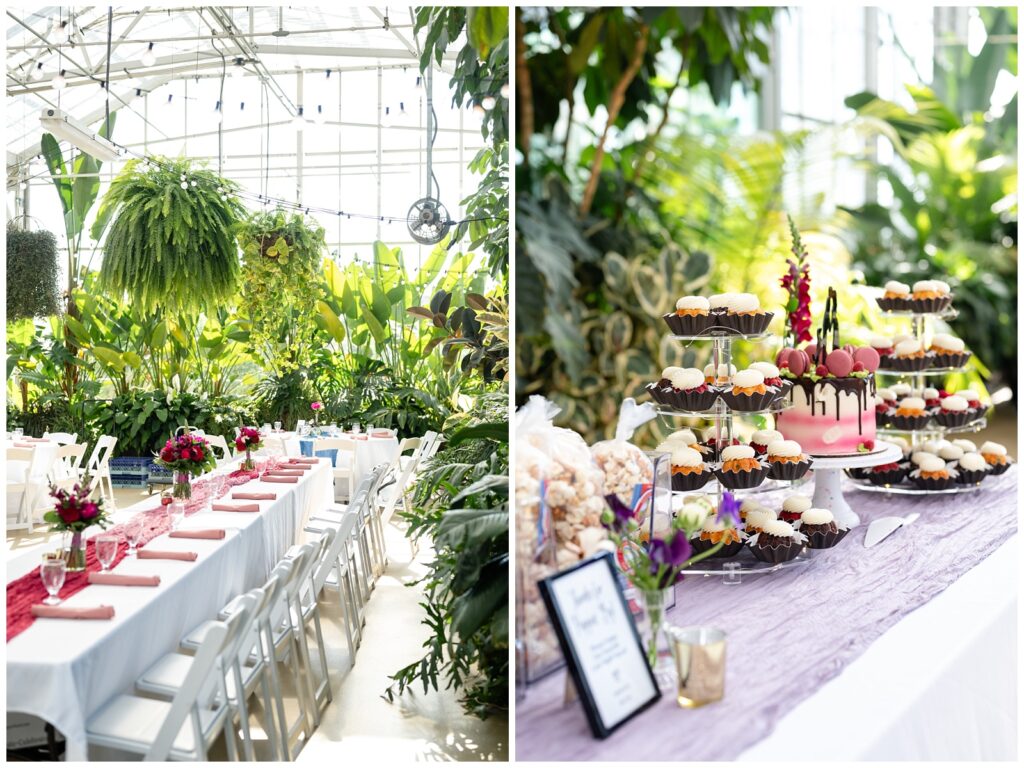 Michigan wedding, grand rapids, greenhouse, indoor wedding, reception, downtown market