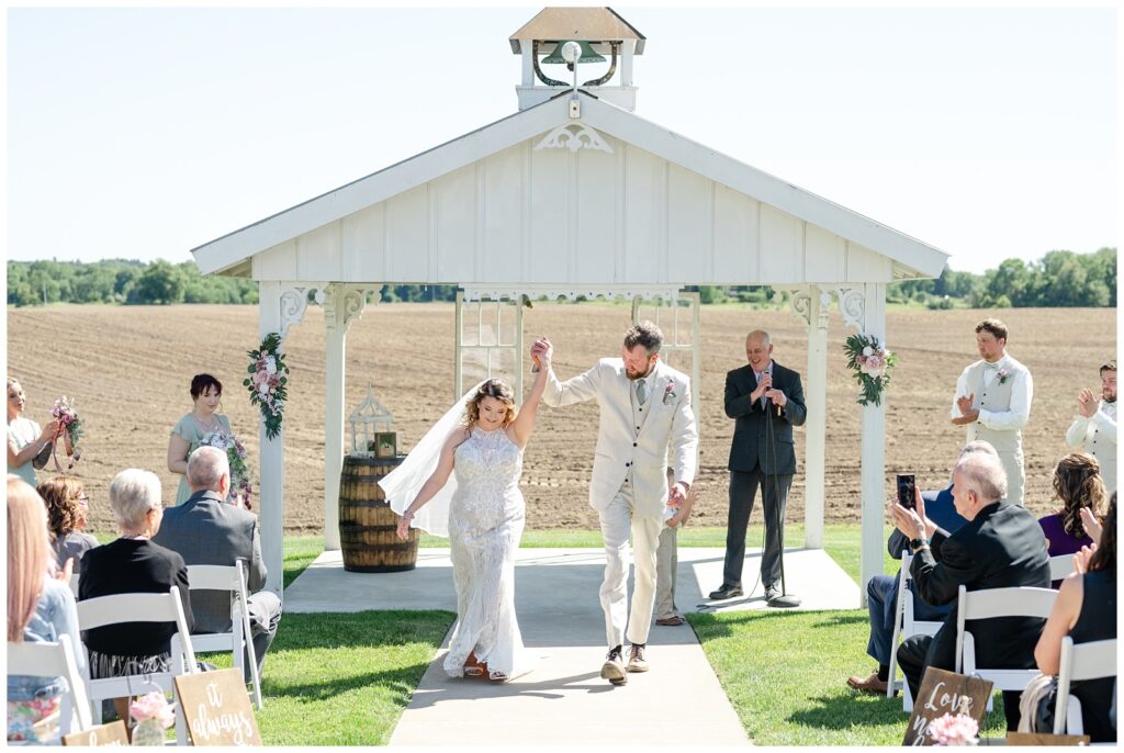 The gathering, Michigan wedding, rustic wedding, bride and groom