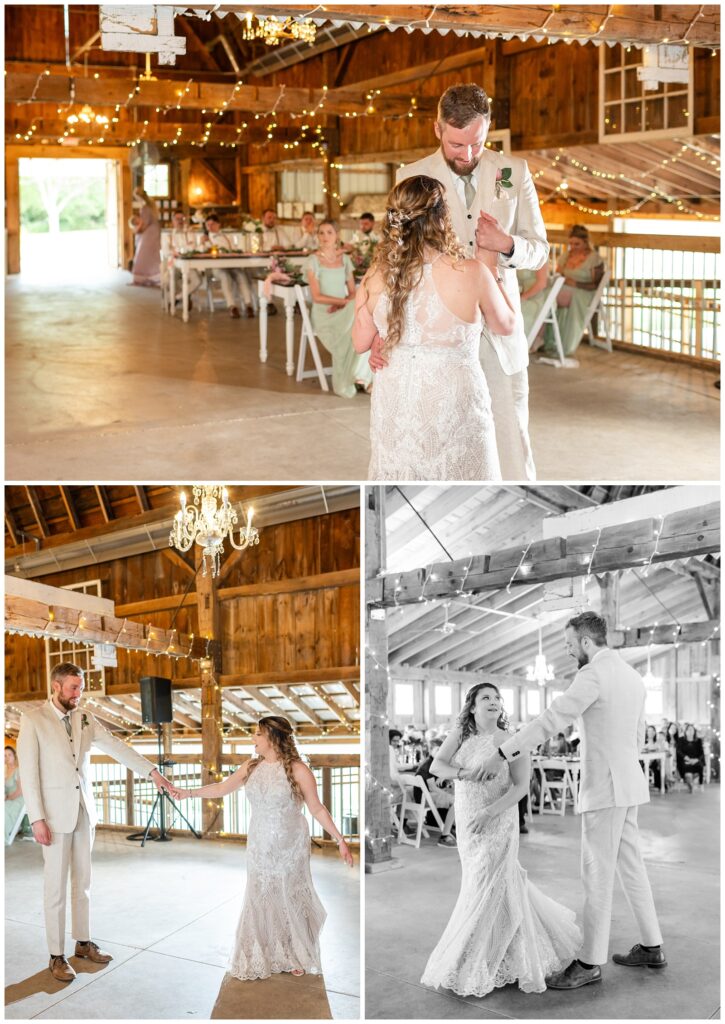 The gathering, Michigan wedding, rustic wedding, bride and groom