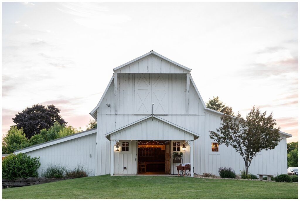 The gathering, Michigan wedding, rustic wedding, bride and groom