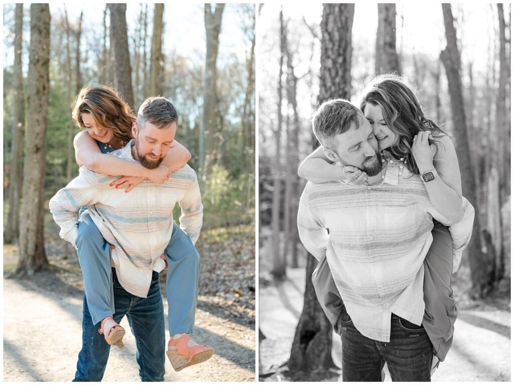 Spring engagement, couple, love, engagement session, holland michigan