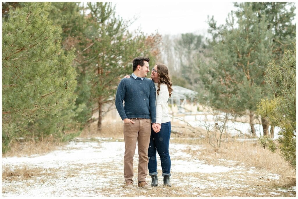 winter engagement, holland Michigan, Saugatuck dunes, engagement session, couples photos, west Michigan photographer