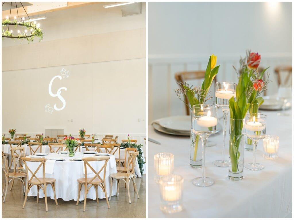 bride and groom, Saugatuck Michigan, spring wedding, tulip bouquet, wedding photos, ivy house venue,