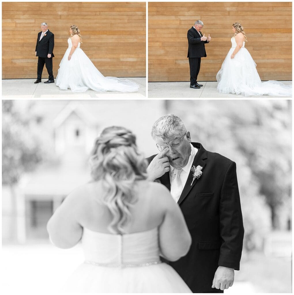 Summer wedding, wedding photos, grand rapids wedding, michigan wedding, wedding photographer, holland photographer, Leona road venue, dad first look