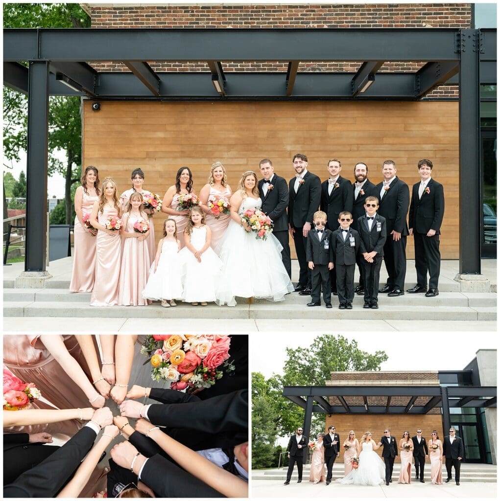 Summer wedding, wedding photos, grand rapids wedding, Michigan wedding, wedding photographer, holland photographer, Leona road venue, bride and groom, wedding party