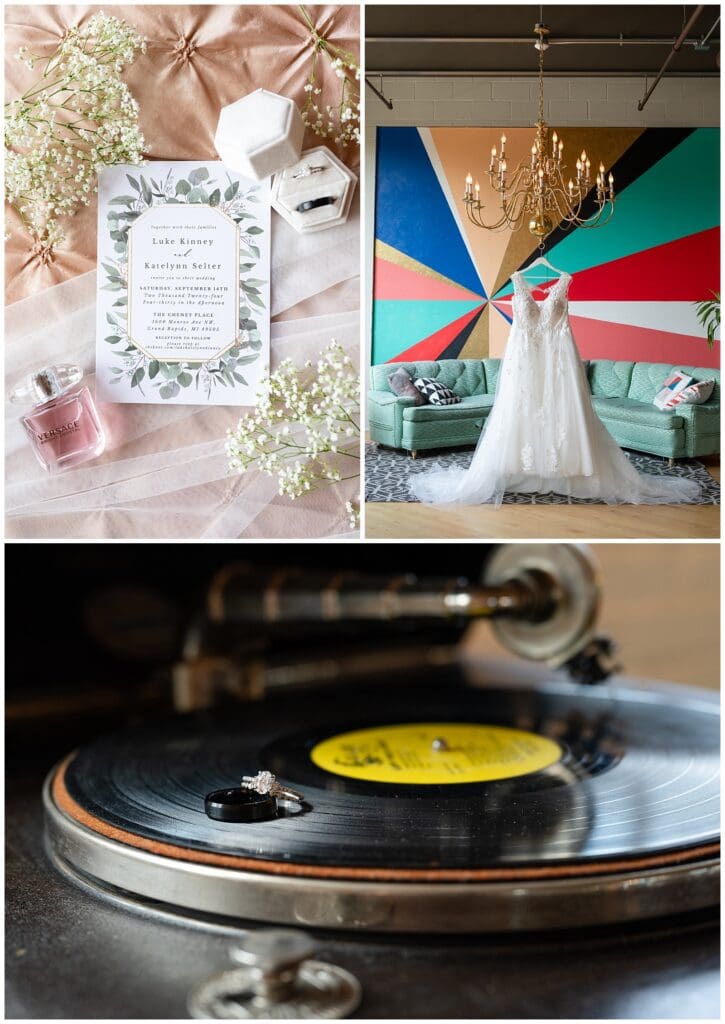 grand rapids wedding, cheney place, industrial wedding, bride and groom, wedding photos