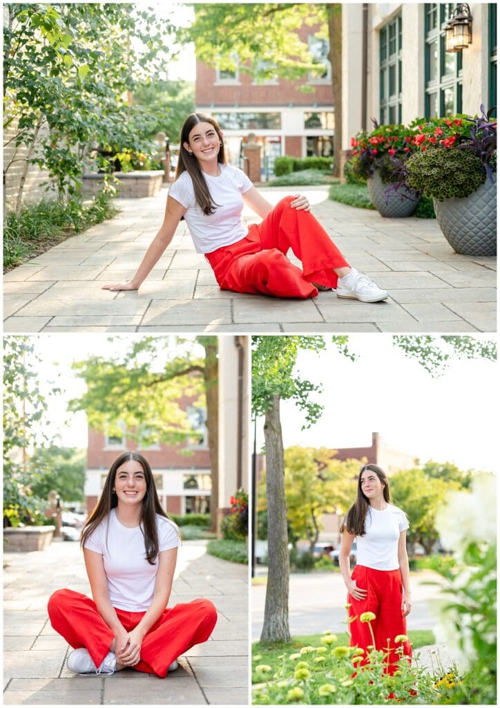 senior photos, senior session, portraits, downtown holland, holland michigan, wild flower field