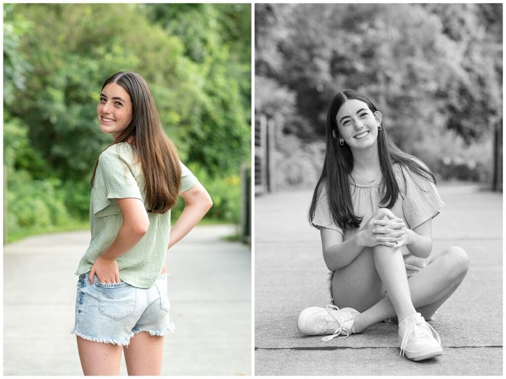 senior photos, senior session, portraits, downtown holland, holland michigan, wild flower field